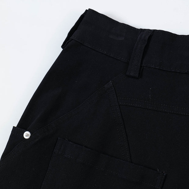 Fashion Solid Color Denim Trousers Men