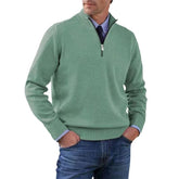 Mens Stand Collar Sweater Zipper| Winter Fashion Knitwear