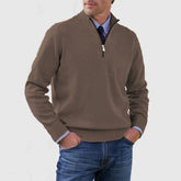 Mens Stand Collar Sweater Zipper| Winter Fashion Knitwear