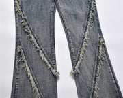 Punk Loose Straight Trousers Men