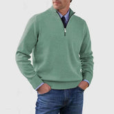 Mens Stand Collar Sweater Zipper| Winter Fashion Knitwear