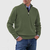 Mens Stand Collar Sweater Zipper| Winter Fashion Knitwear
