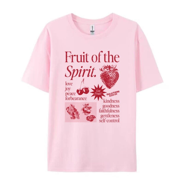 Retro Lingguo Bible Poem T-shirt For Women