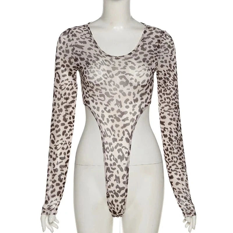 Leopard Print Bodysuit
