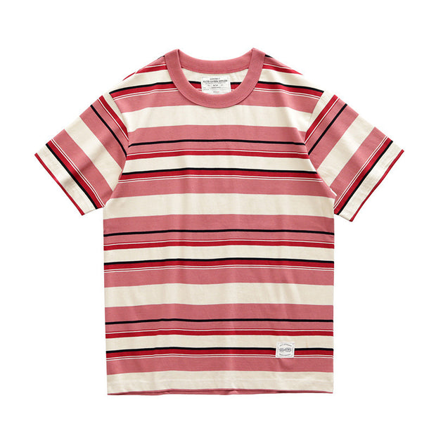 Couple Hit Color Bottoming Shirt T-shirt Men