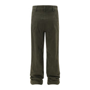 Fashion Solid Color Denim Trousers Men